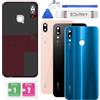 Eonpam Scocca Vetro Posteriore per Huawei P20 Lite Blu | Qualità originale scocca vetro posteriore coperchio copribatteria con vetro fotocamera kit ricambio.