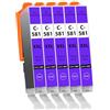 Supply Guy 581XXL Cartucce Foto Blu compatibili con Canon CLI-581 XXL per TS8150 TS8250 TS8350 TS8350a TS8351 TS8351a TS8352 Multipack 5 Cartucce d'inchiostro 581 XXL