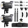 Godox 2Pack Litemons LA200D Luce Video Led 230W,Daylight Continuous Output Light 5600K CRI 96+ TLCI 97+,101000lux con Bowens Mount e Controllo APP per Livestreaming,Video,Youtuber