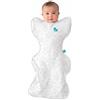 Love To Dream Swaddle UP, taglia media 6-8,5 kg - You Are My White | Vestibilità aderente, favorisce un sonno sano | 0,2 Tog per primavera ed estate (24-27°C) | Cotone e doppia cerniera