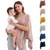 Momcozy Panno per allattamento al seno, morbido poncho per una maggiore privacy, sciarpa da allattamento versatile, asciugamano da allattamento portatile per donne, con sacchetto per la biancheria