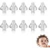 Tomedeks 10 Pezzi Beccuccio Morbido Lavaggio Nasale Bambini, Beccucci Aspiratore Nasale, Punte per Siringa Nasali, Sterilizzabili, Olive Nasali per Lavaggi Neonato