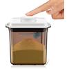 Vientiane 1.7L Contenitore Latte in Polvere, Contenitore Portatile Plastica Latte in Polvere, Scatola con Coperchio Conservare Il Latte in Polvere per Bambini, Anti-UV, Guarnizione a prova umidità(Marrone)