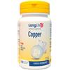 LONGLIFE Srl LongLife Copper Rame 2 Milligrammi 100 Compresse Integratore Alimentare di Rame per Sistema Immunitario e Supporto Antiossidante