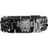 Bahamut Braccialetto viking Odin Gungnir in acciaio inossidabile per uomo, bracciale a maglie cubane cool per uomo, bracciale manopola nordico, 21 cm, Acciaio inossidabile