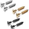 JewelryWe Orecchini da Uomo Donna in Acciaio Inossidabile,Vite Filettata Forma Rastremazione Ear Plug Earrings,7mm