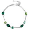 Brosway Bracciale Donna, Bracciale Rigido in Argento e Life Green | Collezione Fancy - FLG151