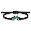 Shopsphère DISTRIBUTION Bracciale Bici | Bicicletta | Ciclismo | MTB| BMX | Regali Bici Donna Uomo Ragazza Ragazzo | Bracciali MTB Mint, Taglia unica, Acciaio inossidabile, Nessuna pietra preziosa