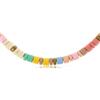 Made by Nami Collana Donna Estiva Pietre Naturali Colorate Boho Acciaio Inossidabile Placcato Oro 40cm Regolabile