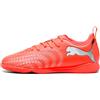 PUMA Future 9 Play IT JR - Scarpa da Calcio, Colore: Rosso Acceso, Bianco, Nero, Argento, Misura 36, Glowing Red PUMA White PUMA Black PUMA Silver, 34.5 EU