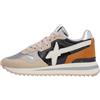 w6yz Yak-W Suede/Metallic/Nylon Stripe Sole Cream-Black-Zucca