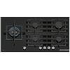 Bosch - Serie 6 PPM9A6I40, Piano cottura a gas, 90 cm, Vetro temperato, Nero - SPEDIZIONE GRATUITA