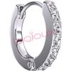 SANICO SRL BJT727 ORECCHINI WHITE CRYSTAL STAINLESS STEEL