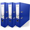 Netuno 3 raccoglitori cartone ecologico riciclato blu a 2 anelli A4 dorso 8 cm raccoglitori per ufficio scuola archivio faldoni portadocumenti