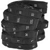 Supertool Etichette nere in tessuto per vestiti, taglie XS/S/M/L/XL/XXL per abbigliamento, cucito, maglieria, marcatura delle taglie