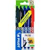 Pilot Frixion Ball - Set di penne a sfera cancellabili (2 nere, 2 blu, 1 rossa), 0,7 mm