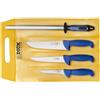 F. DICK Messer Set ErgoGrip 4-teilig (3 Fleischermesser, Wetzstahl, HRC 56ÃÆ¥Ã°)