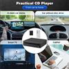 Merkloos Lettore CD/DVD esterno portatile con porte USB e AUX per auto, laptop e televisore