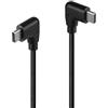 LINDY Cavo USB 2.0 tipo C a C angolato, 0,5 m