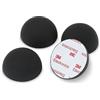 Dynavox ammortizzatori in elastomero di silicone ED50, 4 piedi assorbenti universali per altoparlanti, amplificatori e giradischi, ammortizzatori di risonanza con superficie adesiva 3M, nero