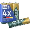 VARTA Batterie ricaricabili AA Rechargeable Accu Ready2Use precaricata Mignon Ni-Mh (pacco da 4, 2100 mAh) , ricaricabile senza effetto Memory - pronta all'uso