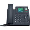 Yealink - Telefono IP T33G, 4 account VoIP, display a colori da 2,4 pollici, Gigabit Ethernet a doppia porta, PoE 802.3af, adattatore di alimentazione non incluso (SIP-T33G)