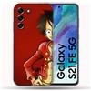 Cokitec Cover per Samsung Galaxy S21 FE / S21FE Manga One Piece Luffy