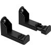 Meliconi Supporto Soundbar WALL, da Parete, Universale, Adatto anche a Cartongesso, Passacavo, 10 Kg, Made in Italy, Fischer Inclusi, Antivibrazione, Nero