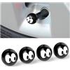 CGEAMDY 4 Pezzi Tappis Valvola Rame Pneumatici, Tappini Tappi Pneumatici Auto Universal, Tappi Valvola Tappis Polvere Per Auto, Tappi Antipolvere Pneumatici Universale Auto SUV Moto(Formichina)