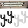 Yuqilin 2 Pezzi Auto Sedile Posteriore Gancio Doppi Ganci 13×7×2 cm Gancio Sedile Auto Antiscivolo Impermeabile Hook Design ad Ampia Apertura per Berlina SUV Veicolo Commerciale