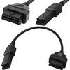 HAAMNING7 Adattatore diagnostico OBD2 a 4 pin Cavo adattatore per scanner diagnostico per moto da 4 pin a 16 pin Lettore di codici di errore OBDII, per DUCATI Panigale e Multistrada 1200 2010-2014