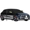 luolety Mezza copertura per auto per Mercedes Benz Classe A 2018-2025, 420D Oxford impermeabile, protezione per tutte le condizioni atmosferiche, protezione da sole, pioggia, polvere, UV, con cerniera