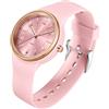 GBB Orologio al quarzo da donna, con cinturino in morbido silicone, analogico, al quarzo, con quadrante luminoso e facile da leggere, orologio da polso alla moda per studenti, donne, uomini, unisex