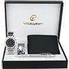 BELLOS Cofanetto Orologio Uomo - Portafoglio - Strumento Multifunzione con lampada LED - Penna