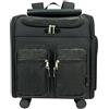 Galatée Zaino Per Cani Con Ruote Removibili, Borsa Da Viaggio Per Cani Approvata Dalle Compagnie Aeree, Passeggino Pieghevole Per Animali Domestici Con Finestre Di Ventilazione In Rete(Nero)