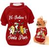 SMALLLEE_LUCKY_STORE Felpa con Babbo Natale per cuccioli di cani di piccola taglia e gatti Chihuahua
