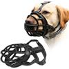 PETCUTE Museruola per Cane museruola per Cani Antiabbaio Anti Chew Sicurezza Protector Museruola Obbligatoria per Cani Traspirante Regolabile Consente di Bere e Ansimare