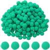 PATIKIL Pom Pom da 0.4 pollici per lavoretti, 500pcs mini pompon per crafting palline soffici sfuse ad alta elasticità per Cappello Natale arte fai-da-te, colore ciano