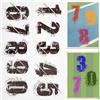 CRASPIRE Numero Timbri Trasparenti Timbro in Gomma Silicone Sigillo Timbri in Silicone Trasparente per Creazione di Biglietti per Diario Fai da Te Scrapbooking Album Fotografico Fatto A Mano