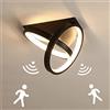 TRUYOK Plafoniera LED 26W Moderna corridoio Lampada da soffitto con rilevatore di movimento illuminazi de interni per corridoio Scale balcone garage Camera da Letto Soggiorno Cucina bagno, Bianco caldo 3000K