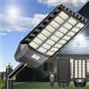 JADIDIS 2100W Lampione Solare LED Esterno 288 PRO LED Luminosi Lampioni Solari a Led da Esterno Alta Efficienza 30%, 4 modalità Lampione Solare grandangolo 240° Impermeabilità IP66, per Garage Strada