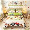 Loussiesd Set di biancheria da letto per bambini con animali da fattoria, super king e bambino, trattori carini, set di biancheria da letto, in stile country, set copripiumino colorato per la stanza