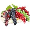 Tokaneit 5 Pezzi Uva Artificiale, Realistici Grappoli Decorativi in Gomma Smerigliata per la Presentazione Della Frutta, Decorazione del Vino