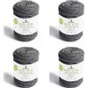 DMC - Eco Vita 12 | Filato in cotone riciclato - 4 mm di grossezza con aspetto cordonetto | 250 g - 55 m