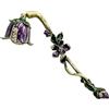 Hicello - Spegni candela vintage, estintore per candele, accessorio decorativo unico in metallo, fiore viola