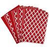 Penguin Home Premium Strofinaccio da cucina in puro cotone al 100%, set di 10 asciugamani da cucina, set di asciugamani da cucina morbidi e resistenti, lavabile in lavatrice, 65 x 45 cm,colore - Rosso