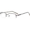Eyekepper Primavera Cerniere Lettori Occhiali da Lettura Metallo a Mezza Montatura Rettangolo Gunmetal +1.50