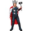 Rubie's Rubies Costume Thor Deluxe per bambini, Jumpsuit con petto musculoso e copristivali, maschera, Ufficiale Marvel per Carnevale, Natale, Compleanno, Festa e Halloween
