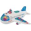 Generico Aereo Giocattolo con Luci Suoni e Movimento Mistero Bump & Go Aereoplano Jumbo Jet Giocattolo con Movimento con luci e Suoni Aereo Grande Luminoso Aerei Luminosi (B)
