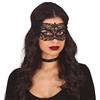 FIESTAS GUIRCA Maschera nera effetto pizzo